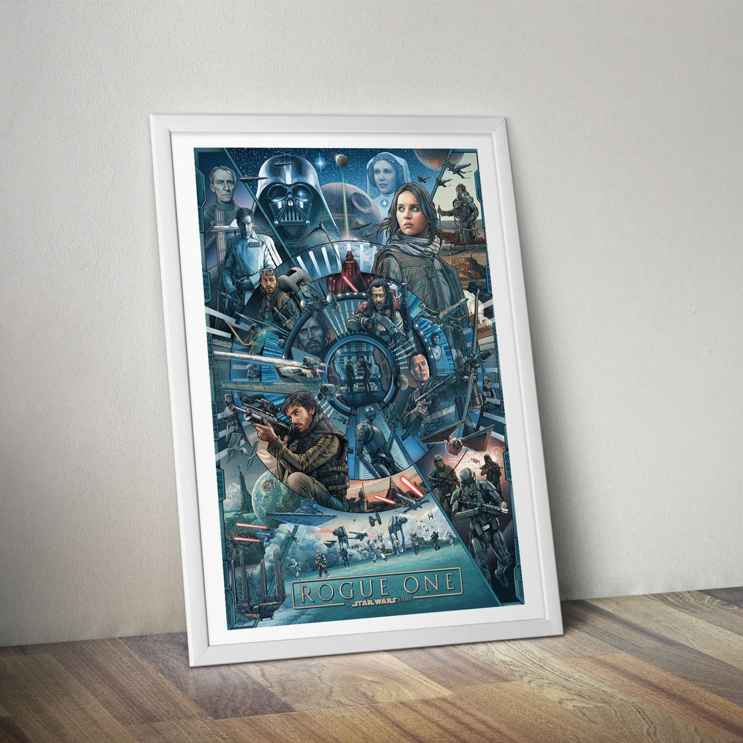 Flex Designs Poster Rogue One A Star Wars Story Cartoon 8 x 10" Home Goods - Movie 2016 Movie Poster