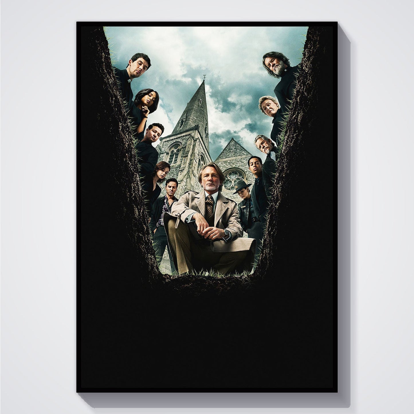 Flex Designs Poster Wake Up Dead Man - A Knives Out Mystery Key Art 5 x 7" Home Goods - Movie 2023 Movie Poster