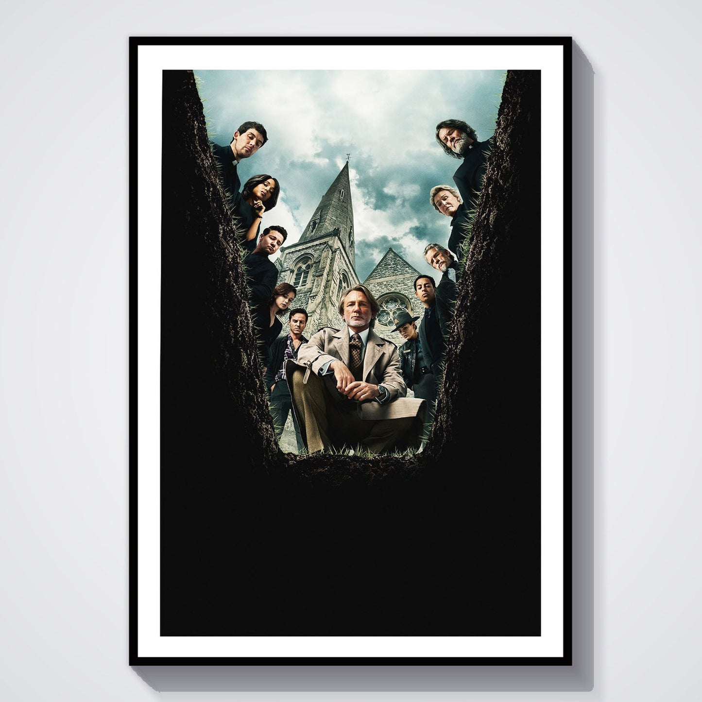 Flex Designs Poster Wake Up Dead Man - A Knives Out Mystery Key Art 8 x 10" Home Goods - Movie 2023 Movie Poster