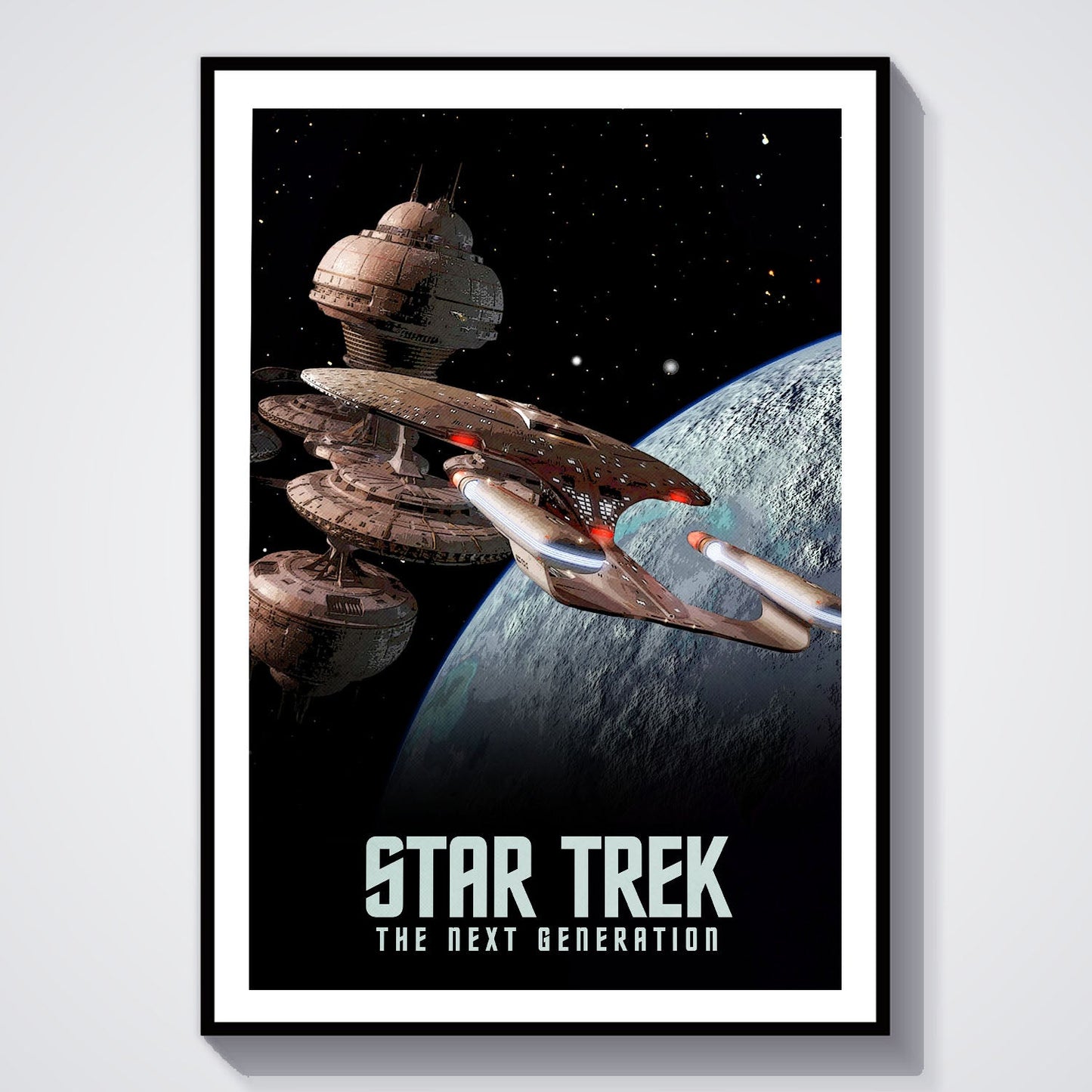 Flex Designs Poster Star Trek The Next Generation 8 x 10" Home Goods - TV Show 1987 TV Show Poster