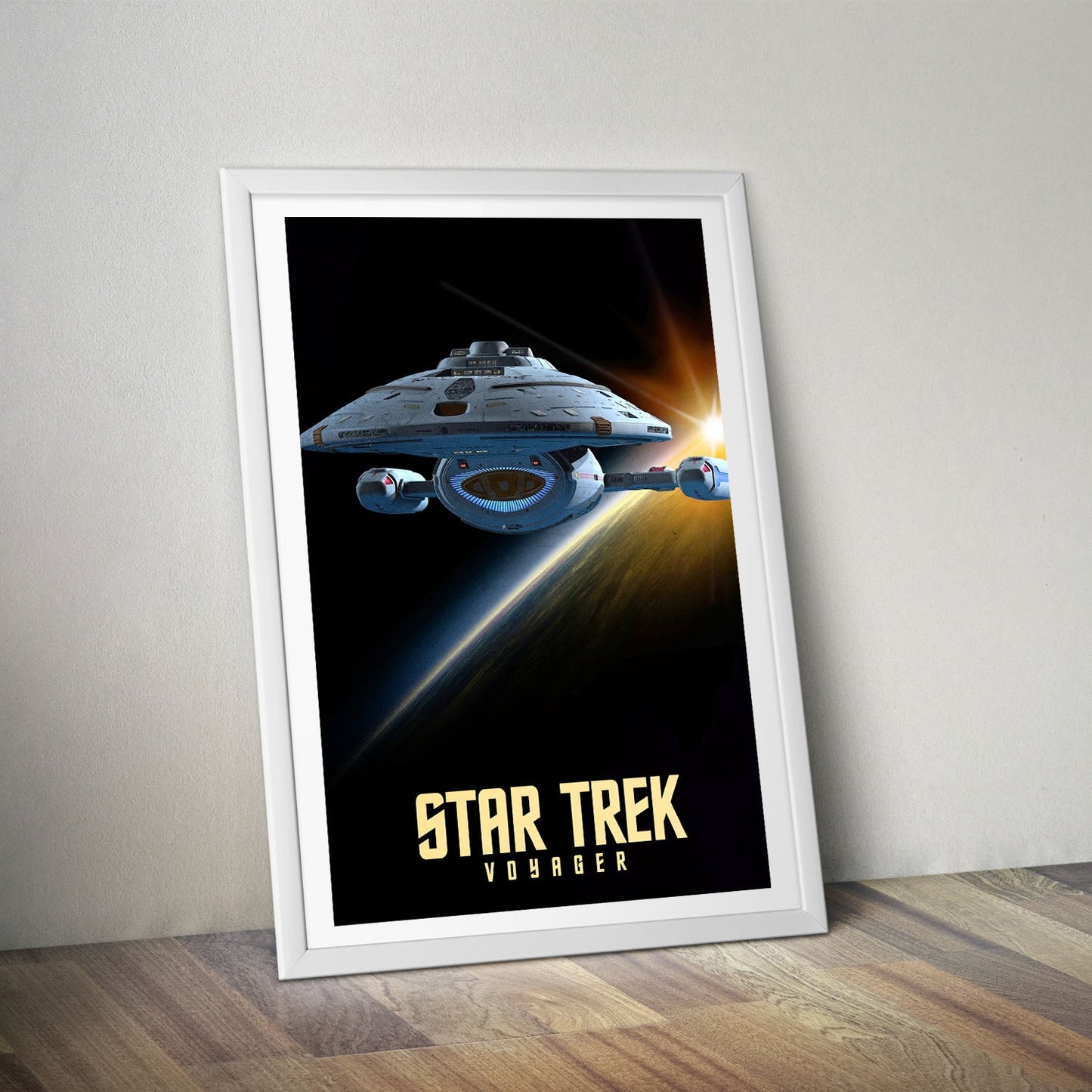 Flex Designs Poster Star Trek Voyager 8 x 10" Home Goods - TV Show 1995 TV Show Poster
