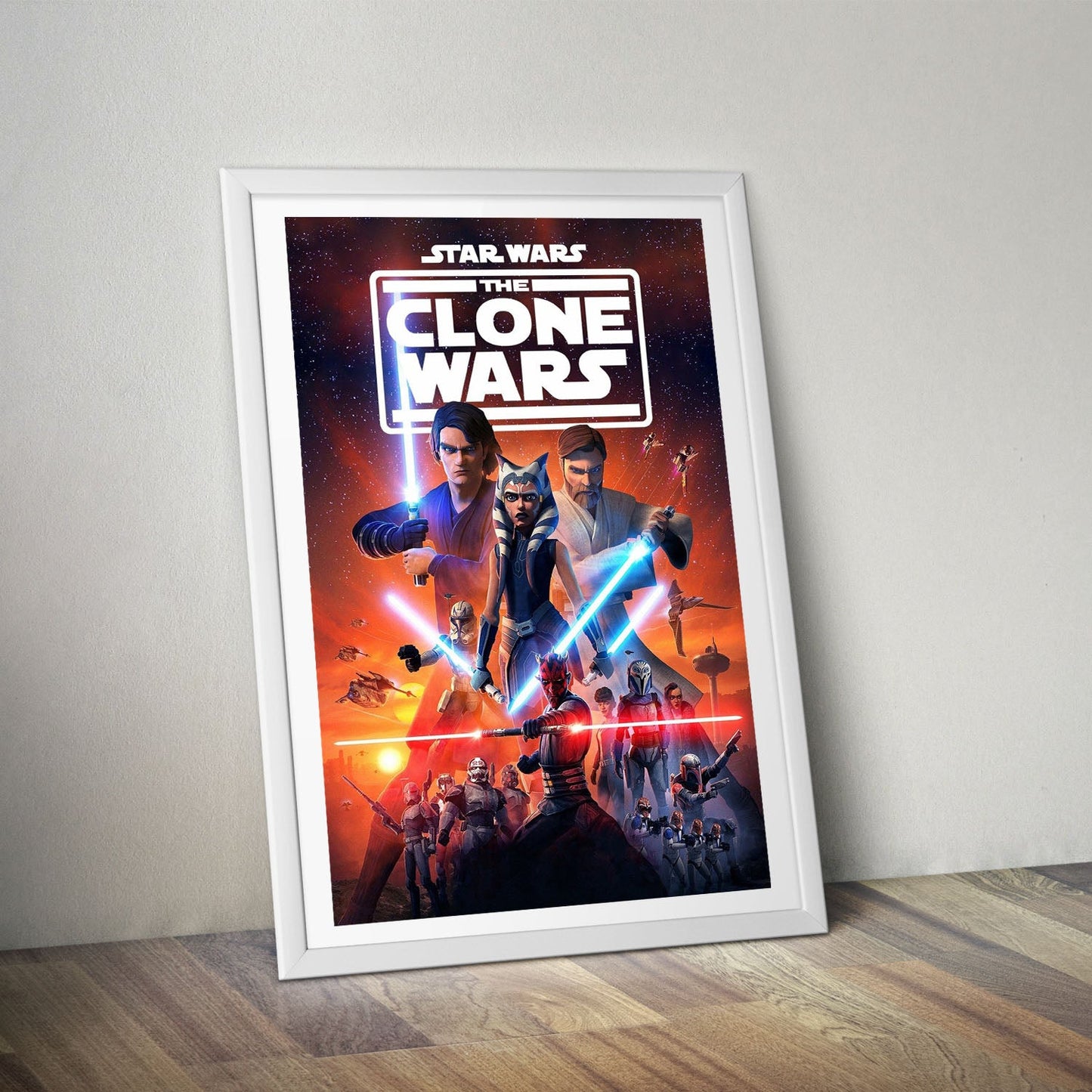 Flex Designs Poster Star Wars The Clone Wars Cartoon 8 x 10" Home Goods - TV Show 2008 TV Show Poster