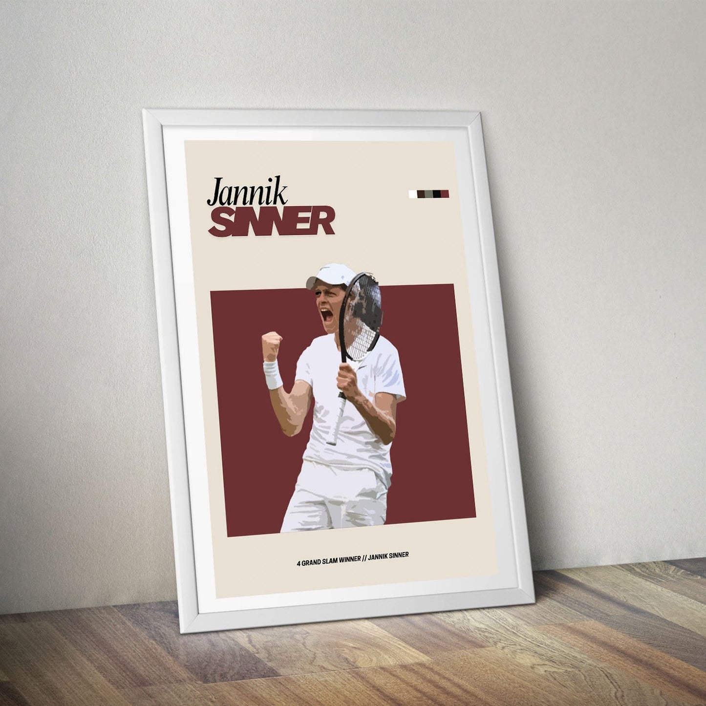 Flex Designs Poster Jannik Sinner FlexM 8 x 10" Home Goods - Sports Poster