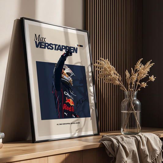 Flex Designs Poster Max Verstappen Red Bull F1 FlexM 5 x 7" Home Goods - Sports Poster