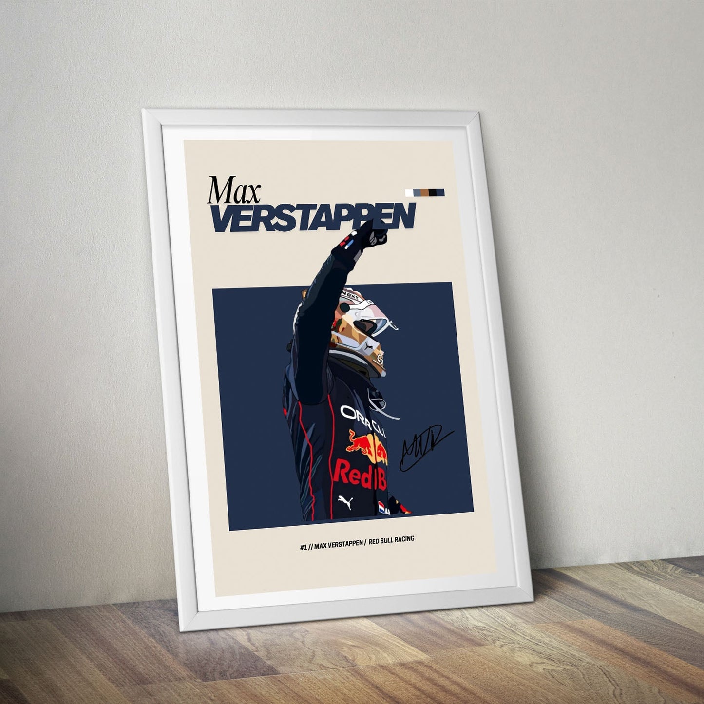Flex Designs Poster Max Verstappen Red Bull F1 FlexM 8 x 10" Home Goods - Sports Poster