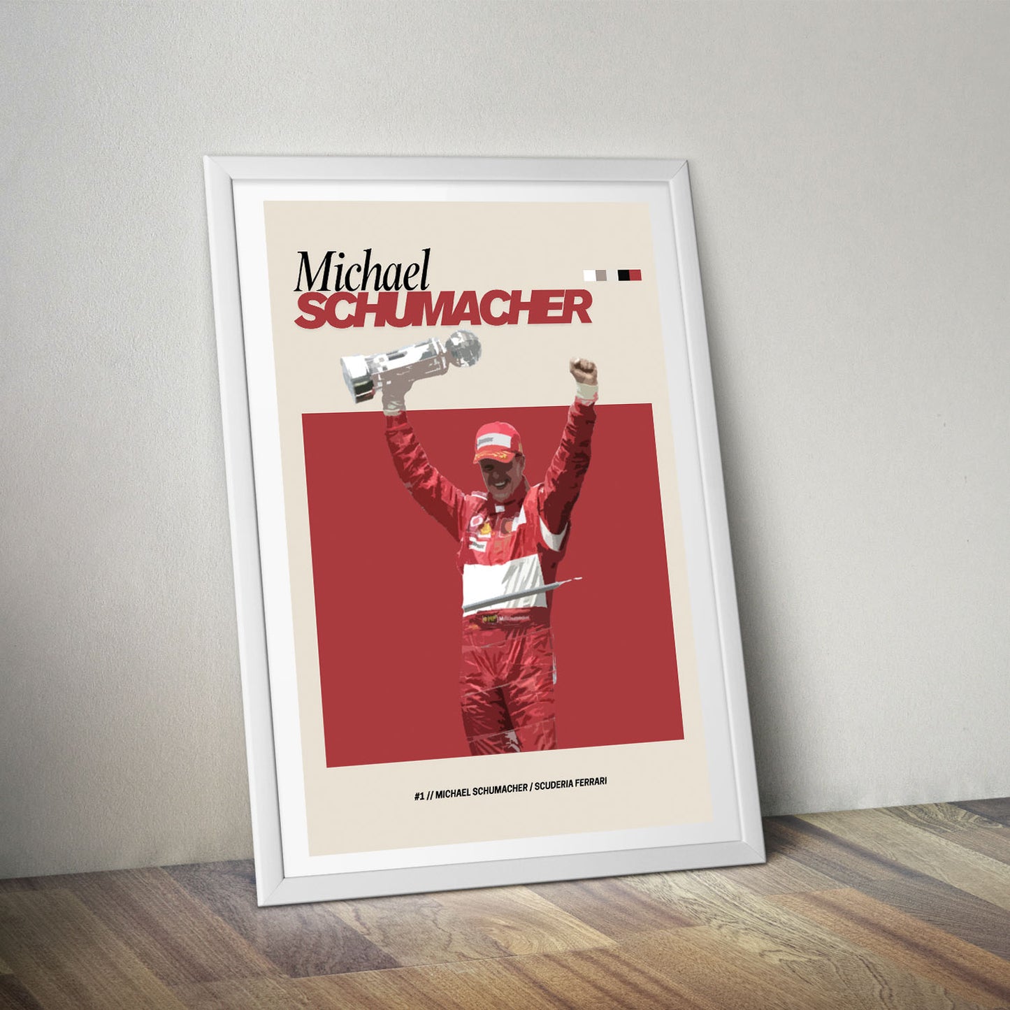 Michael Schumacher Ferrari F1 FlexM Poster