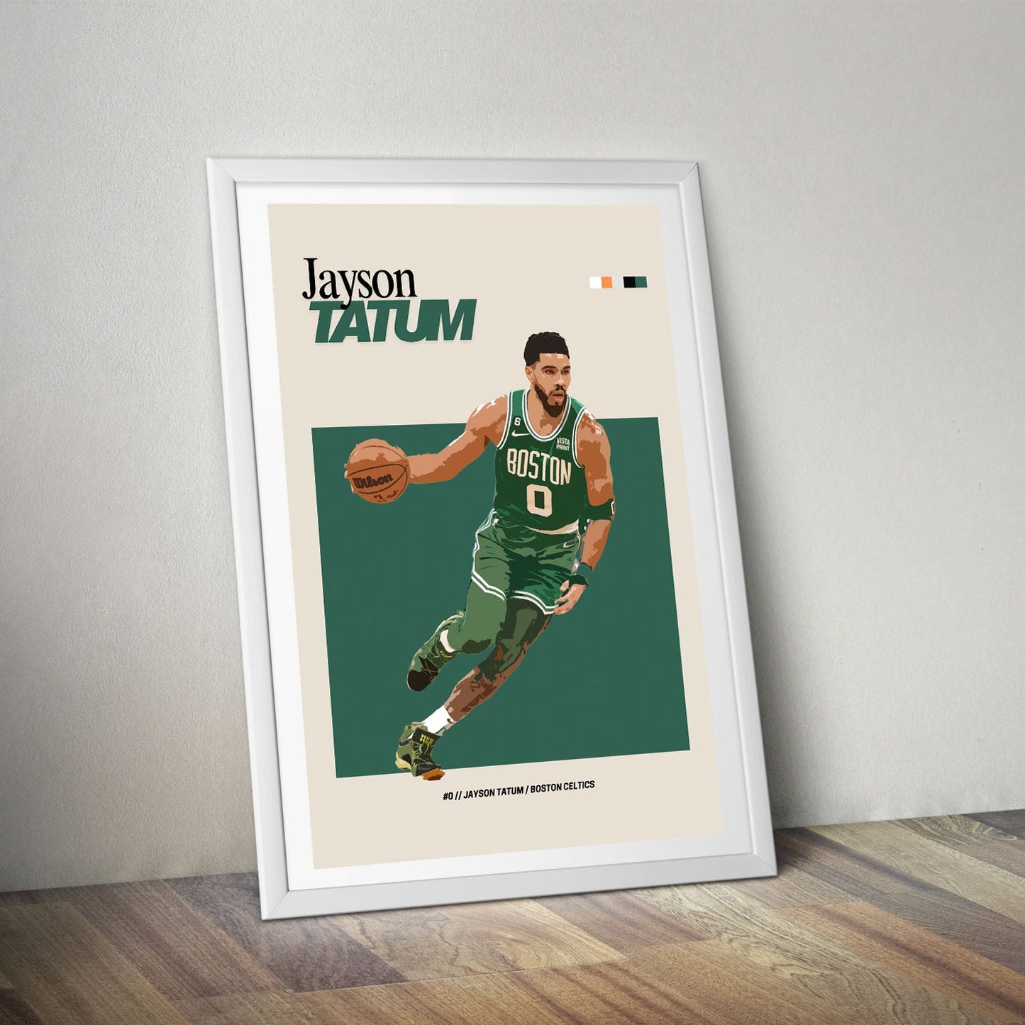 Flex Designs Poster Jayson Tatum NBA FlexM 8 x 10" Home Goods - Sports Poster