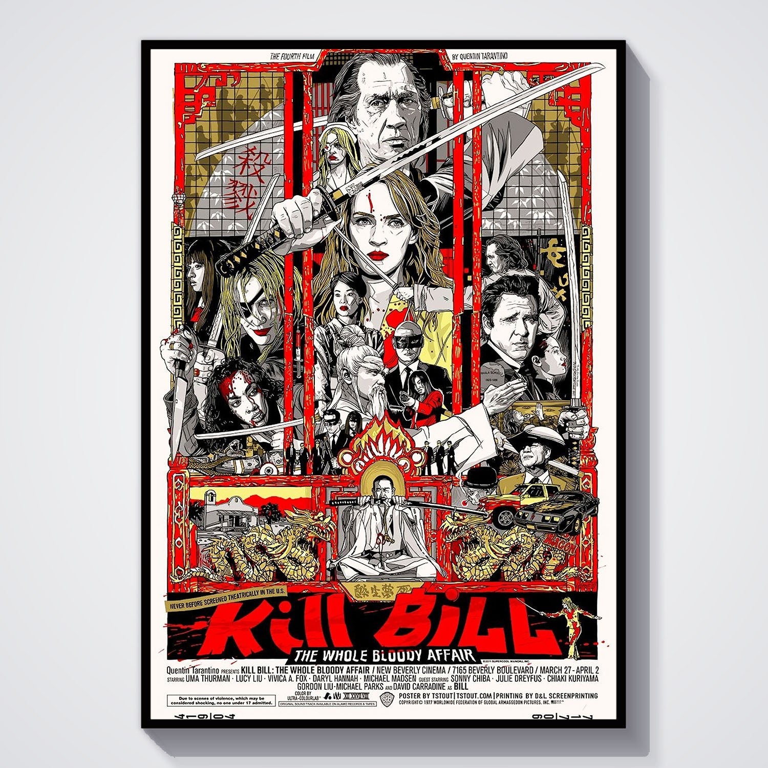 Kill Bill The Whole Bloody Affair Key Art Poster Movie Poster