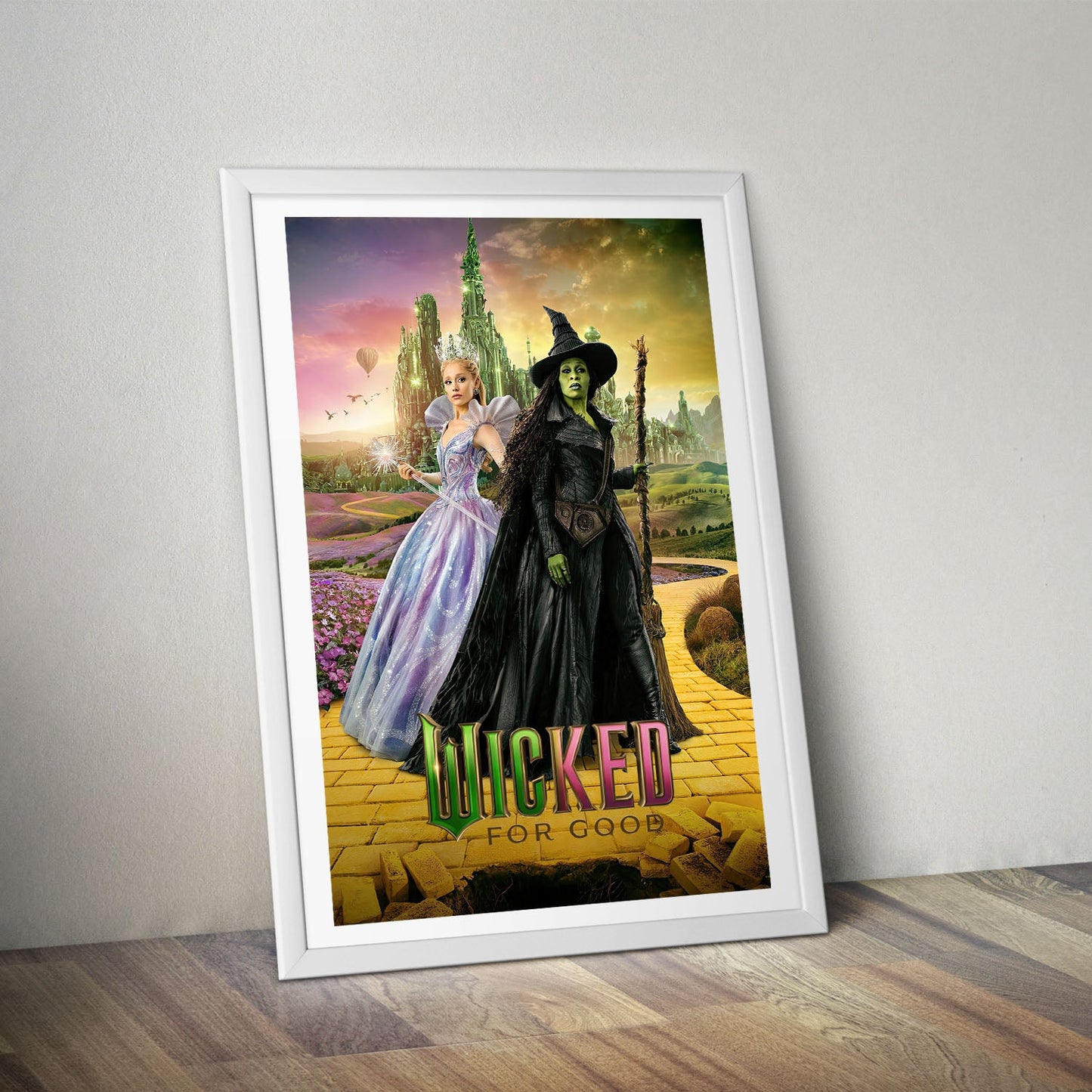 Flex Designs Poster Wicked For Good Yellow Brick Road 8 x 10" Home Goods - Movie 2025 Movie Poster