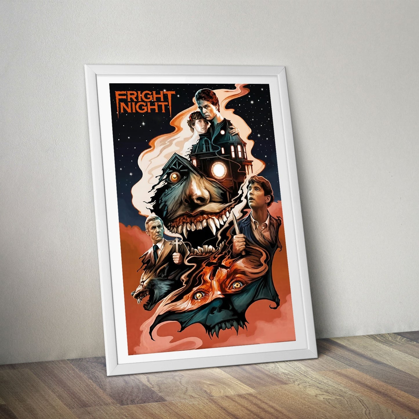Flex Designs Poster Fright Night 8 x 10" Home Goods - Movie 1985 Movie Poster