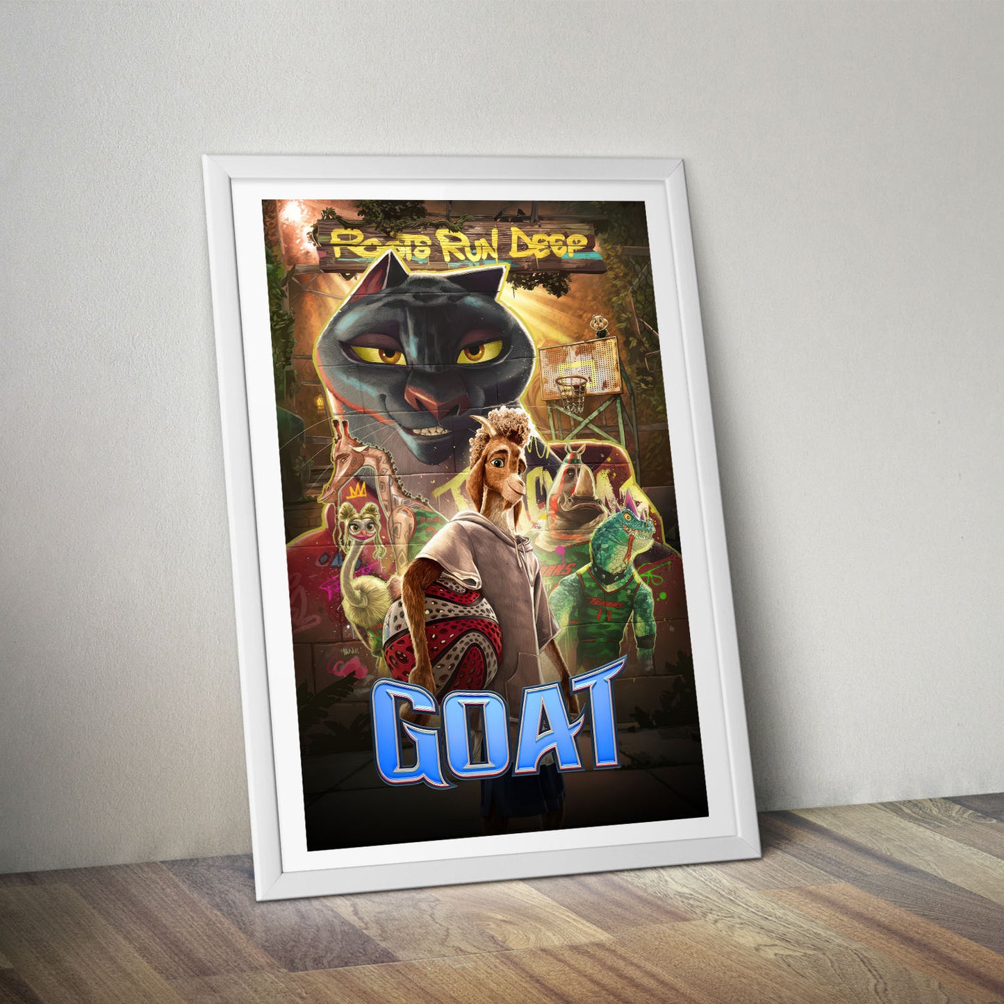 Flex Designs Poster GOAT Cover 8 x 10" Home Goods - Movie 2026 Movie Poster
