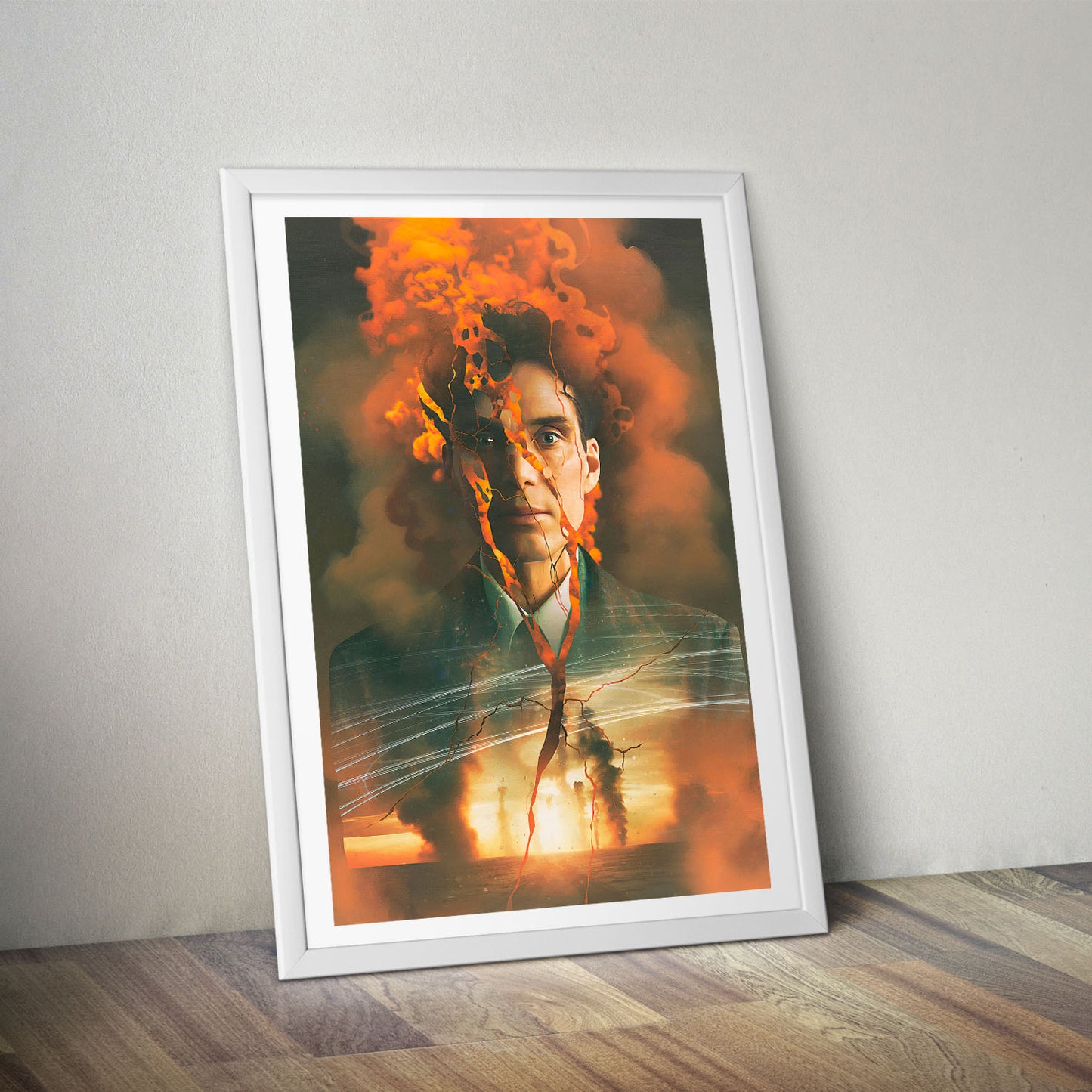 Flex Designs Poster Oppenheimer Cartoon 8 x 10" Home Goods - Movie 2023 Movie Poster