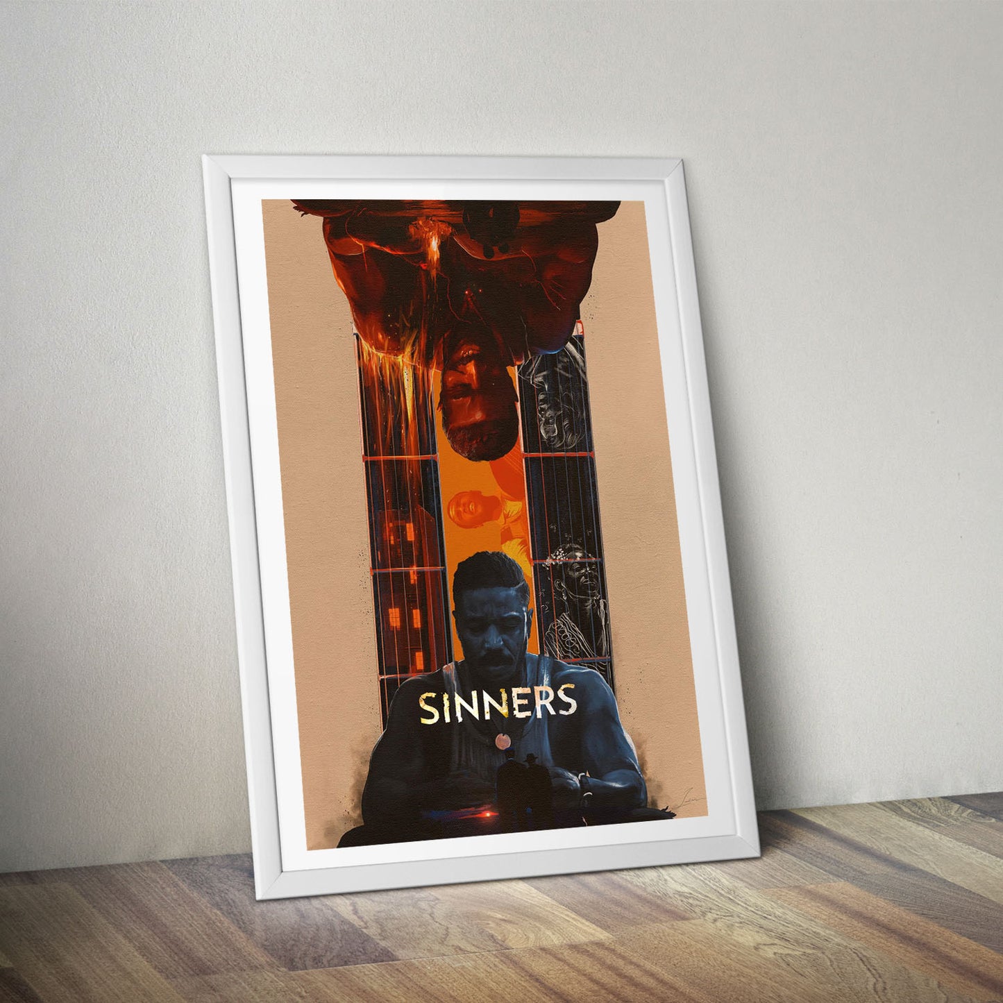 Flex Designs Poster Sinners Cartoon Final 8 x 10" Home Goods - Movie 2025 Movie Poster
