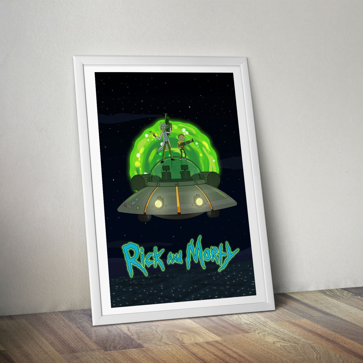 Flex Designs Poster Rick and Morty Key Art 8 x 10" Home Goods - TV Show 2013 TV Show Poster