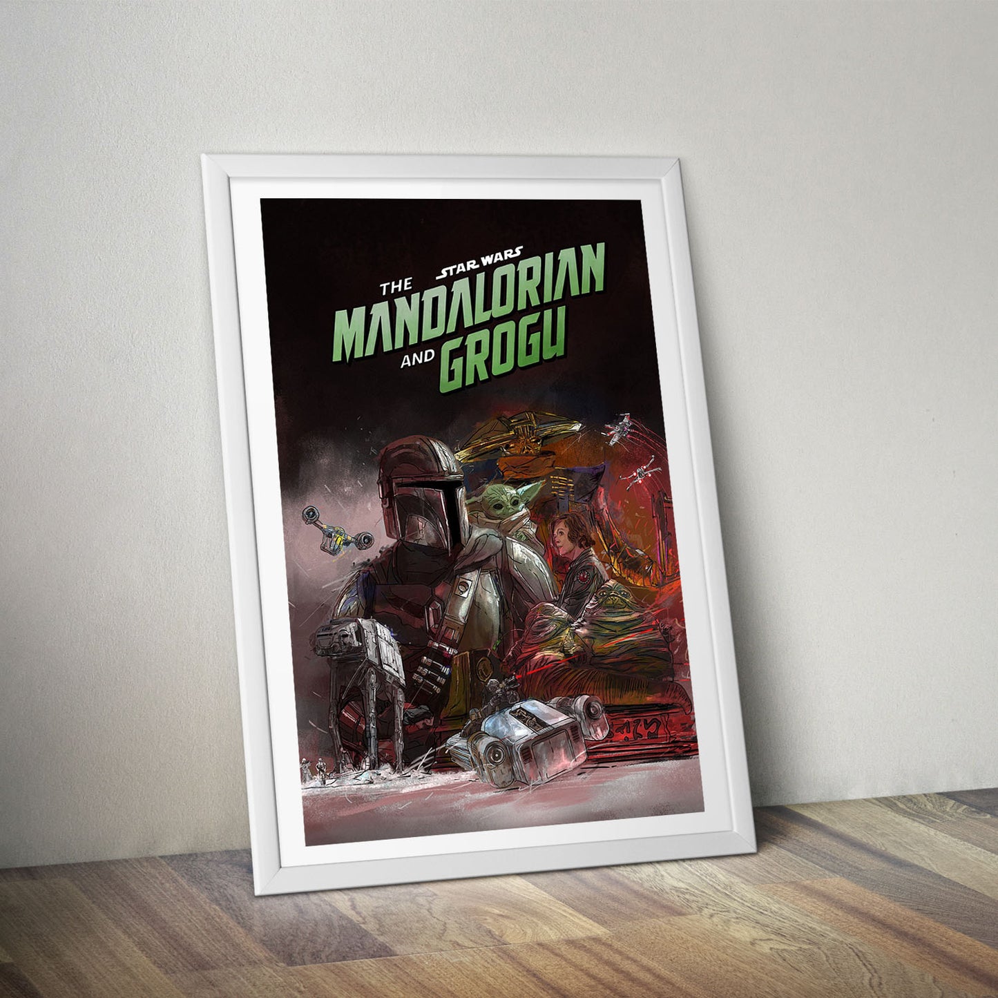 Flex Designs Poster Star Wars The Mandalorian and Grogu Key Theatrical 8 x 10" Home Goods - Movie 2026 Movie Poster
