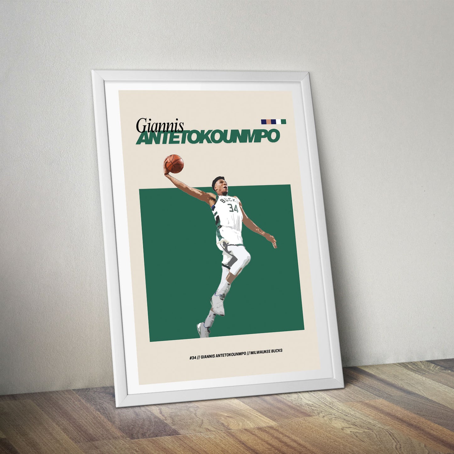 Flex Designs Poster Giannis Antetokounmpo FlexM 8 x 10" Home Goods - Sports Poster