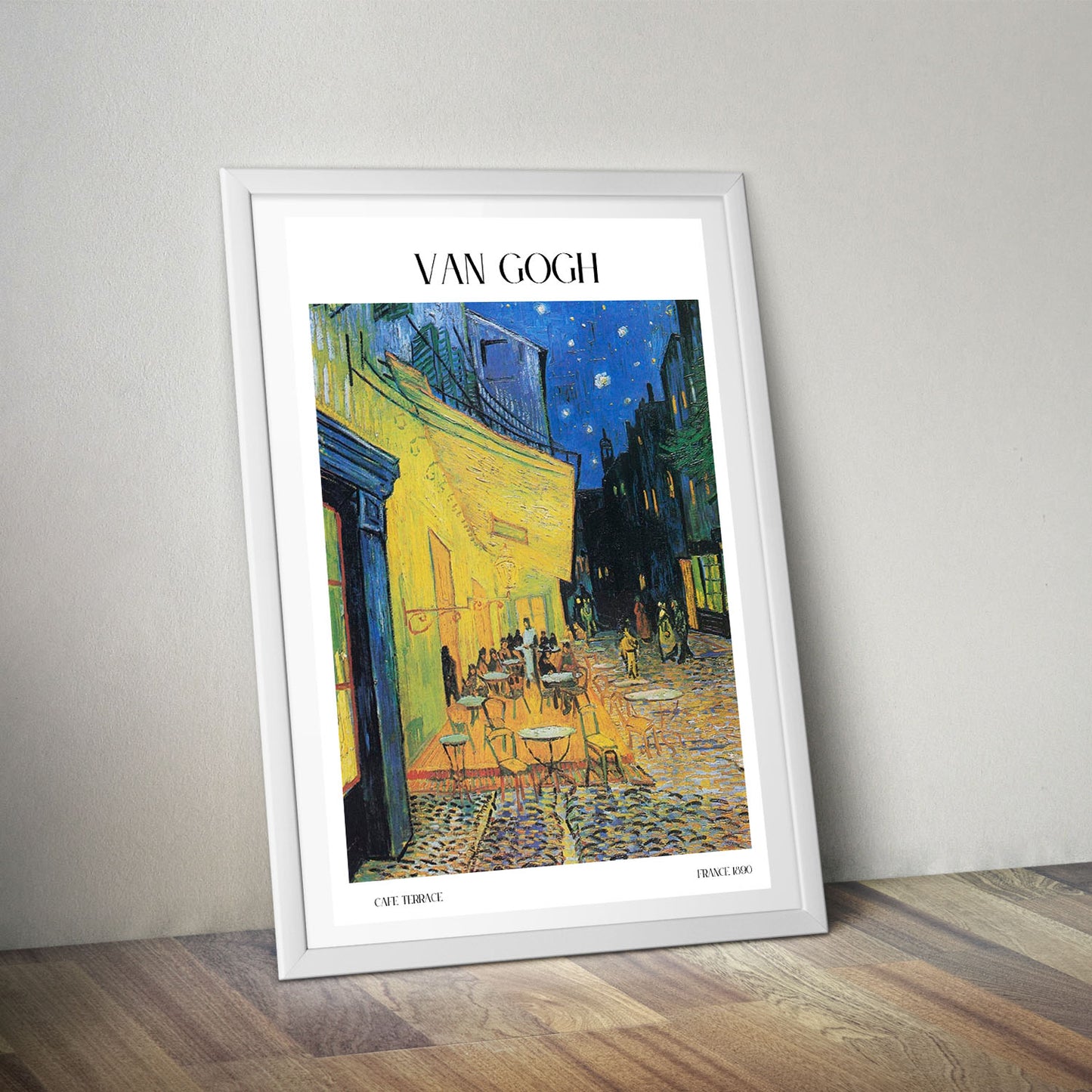 Flex Designs Poster Cafe Terrace by Vincent Van Gogh 5 x 7" Home Goods - Artist Artwork Poster