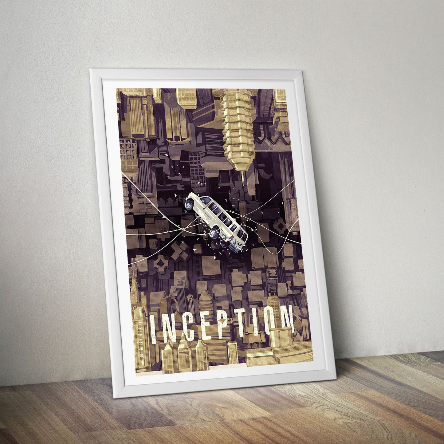 Flex Designs Poster Inception Simple 5 x 7" Home Goods - Movie 2010 Movie Poster