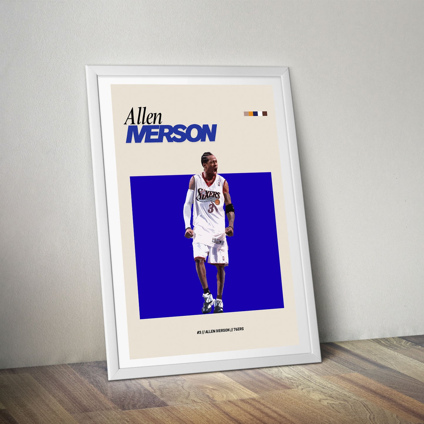 Flex Designs Poster Allen Iverson NBA FlexM 5 x 7" Home Goods - Sports Poster
