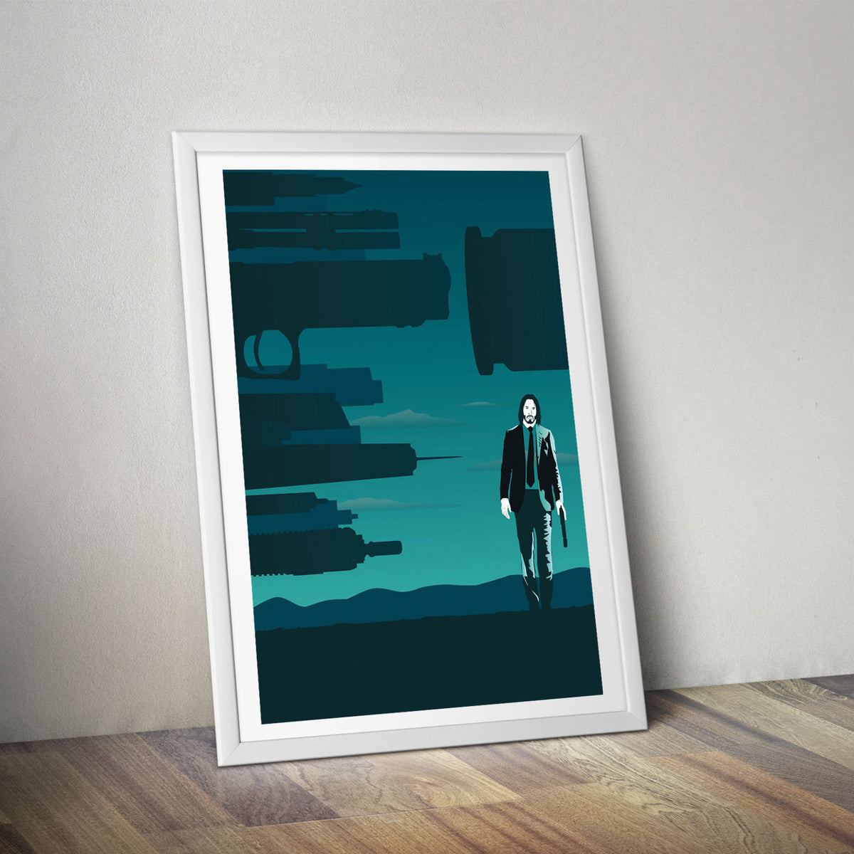 Flex Designs Poster John Wick Sketch 5 x 7" Home Goods - Movie 2014 Movie Poster