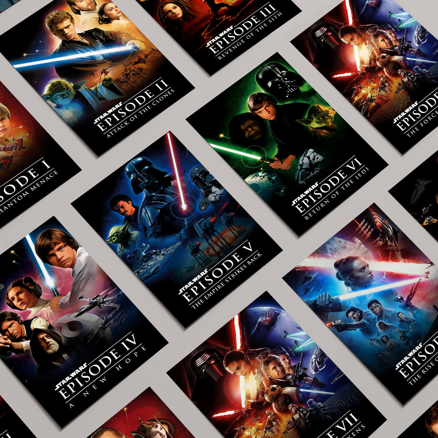 Star Wars Episode 7-9 Trilogy Poster Set