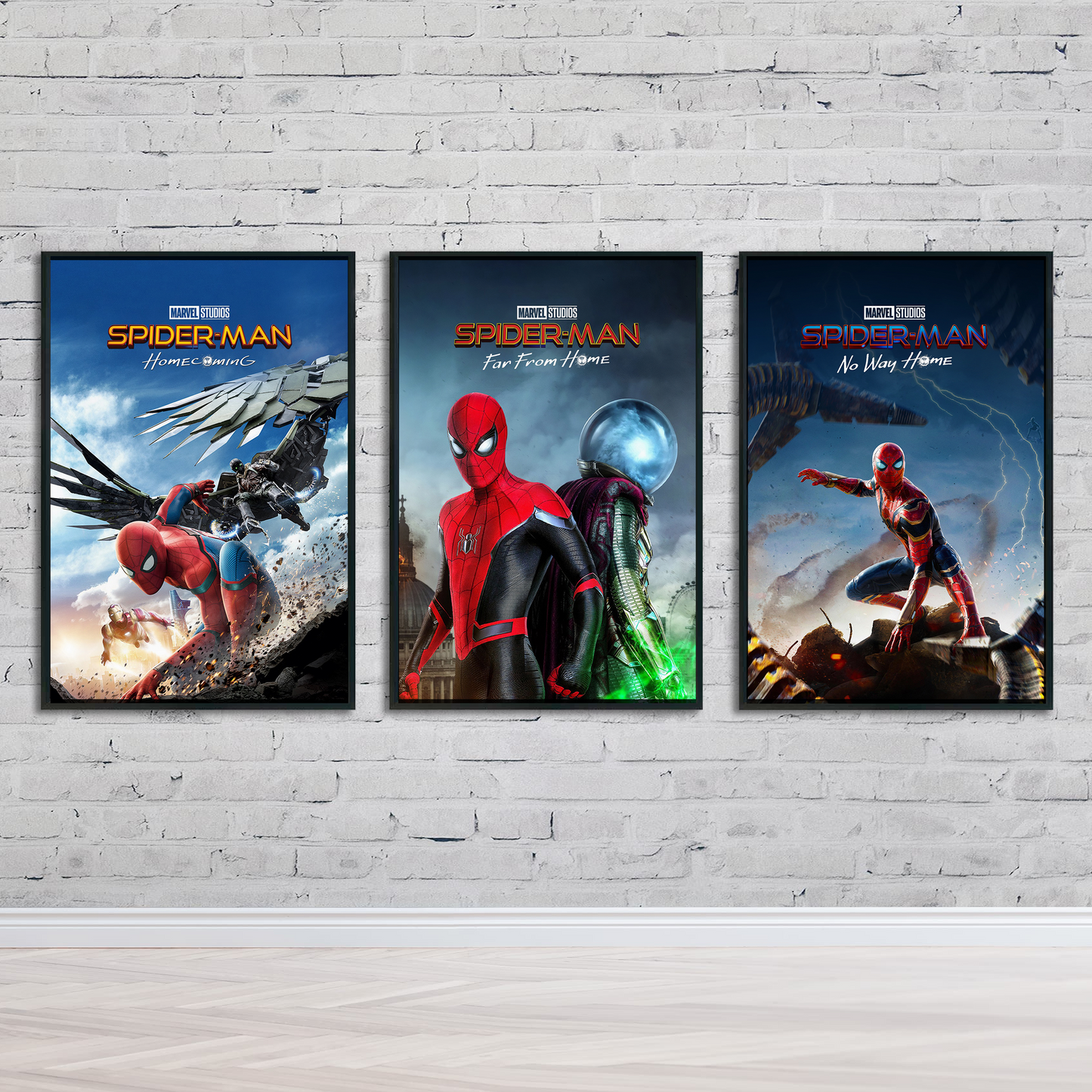 Spiderman MCU Trilogy Poster Set