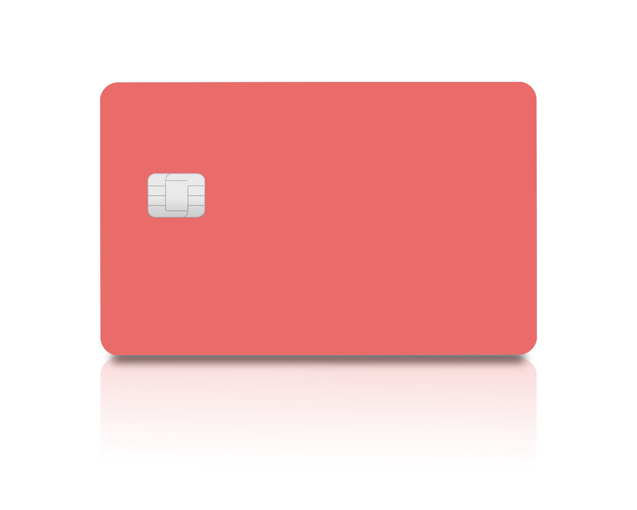 Coral Red Credit Card & Debit Card Skin – Flex Design Store