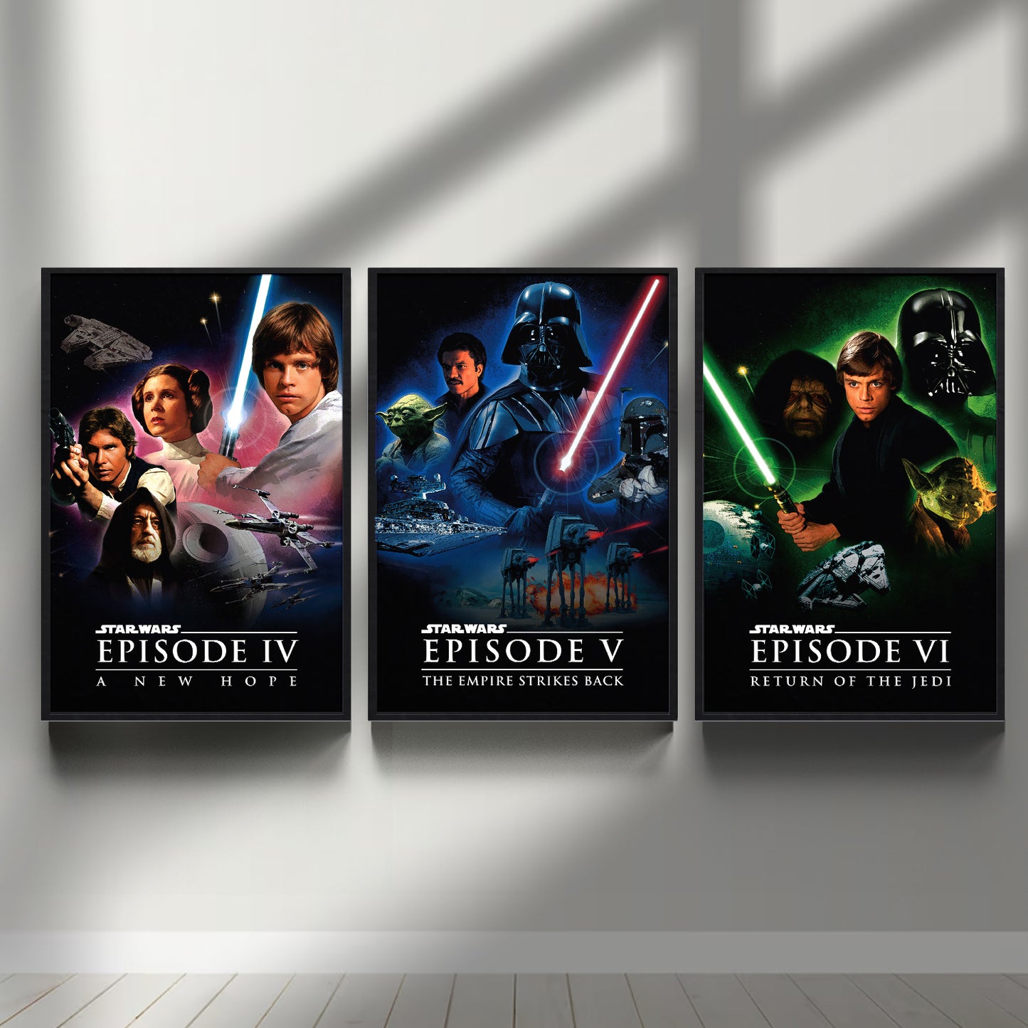 Star Wars Episode 4-6 Trilogy Poster Set
