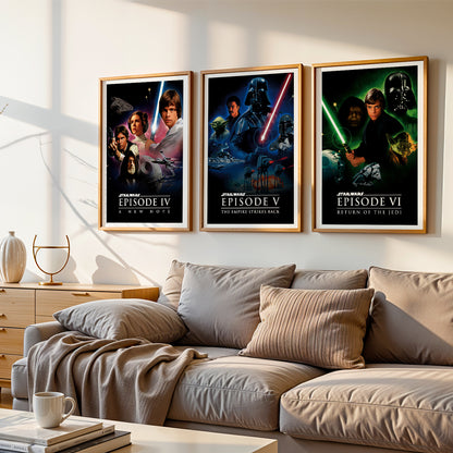 Star Wars Episode 4-6 Trilogy Poster Set