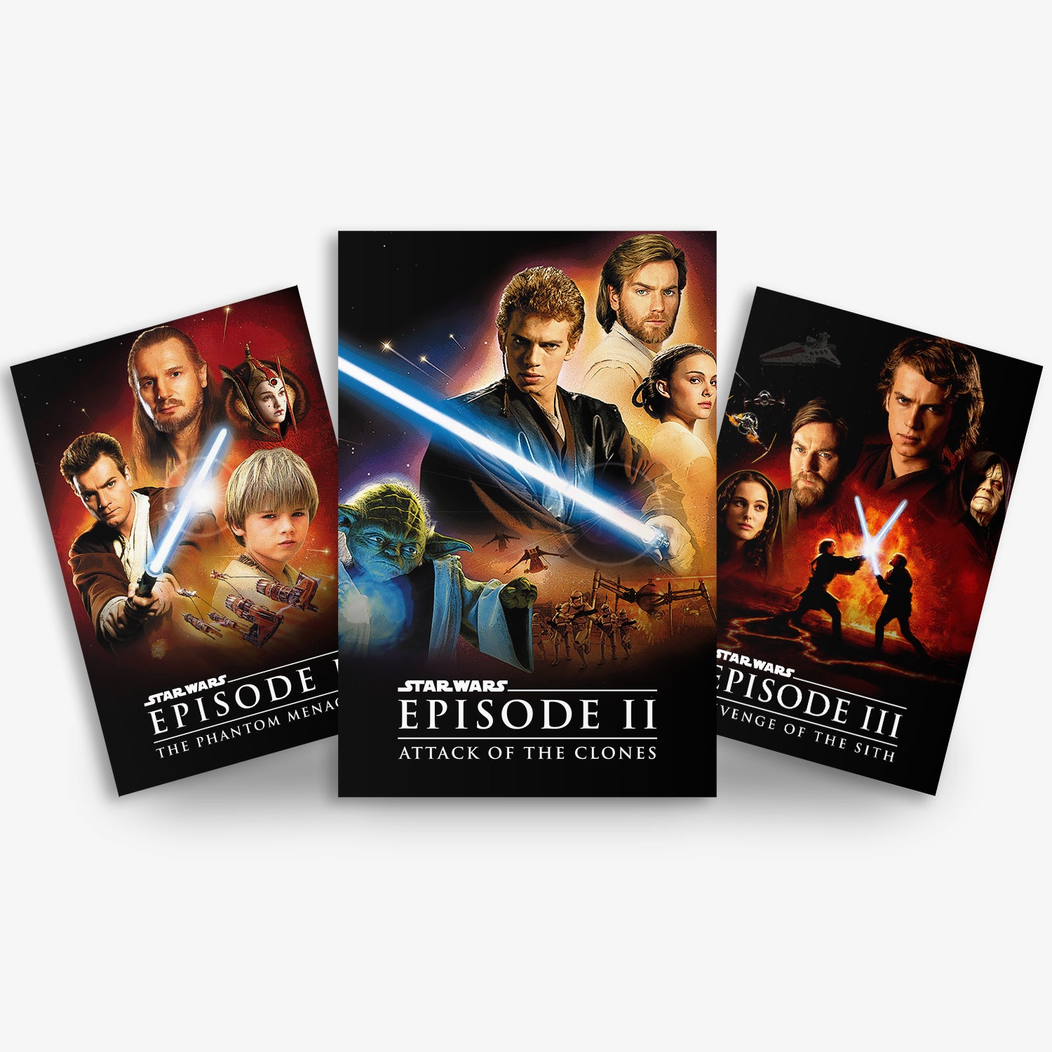 Star Wars Episode Episode 1-3 Trilogy Poster Set Poster Set – Flex