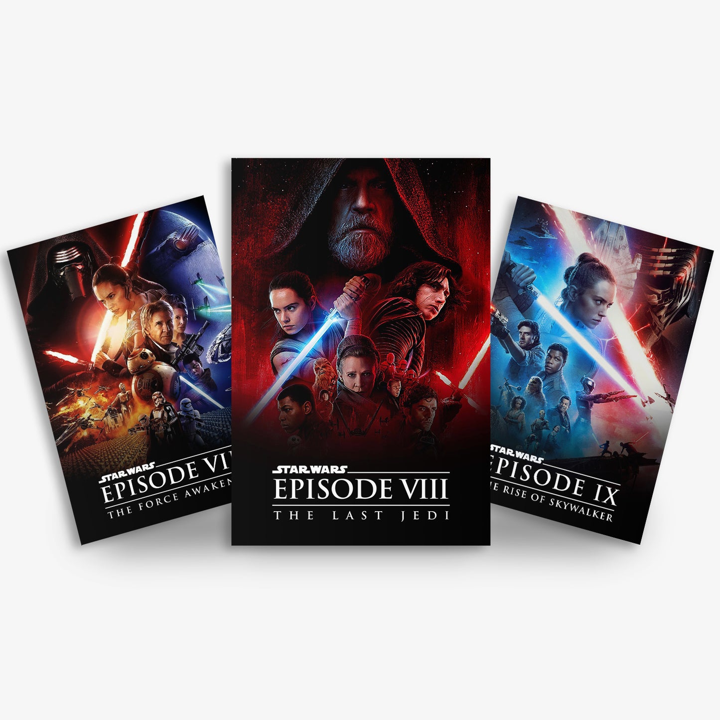 Star Wars Episode 7-9 Trilogy Poster Set