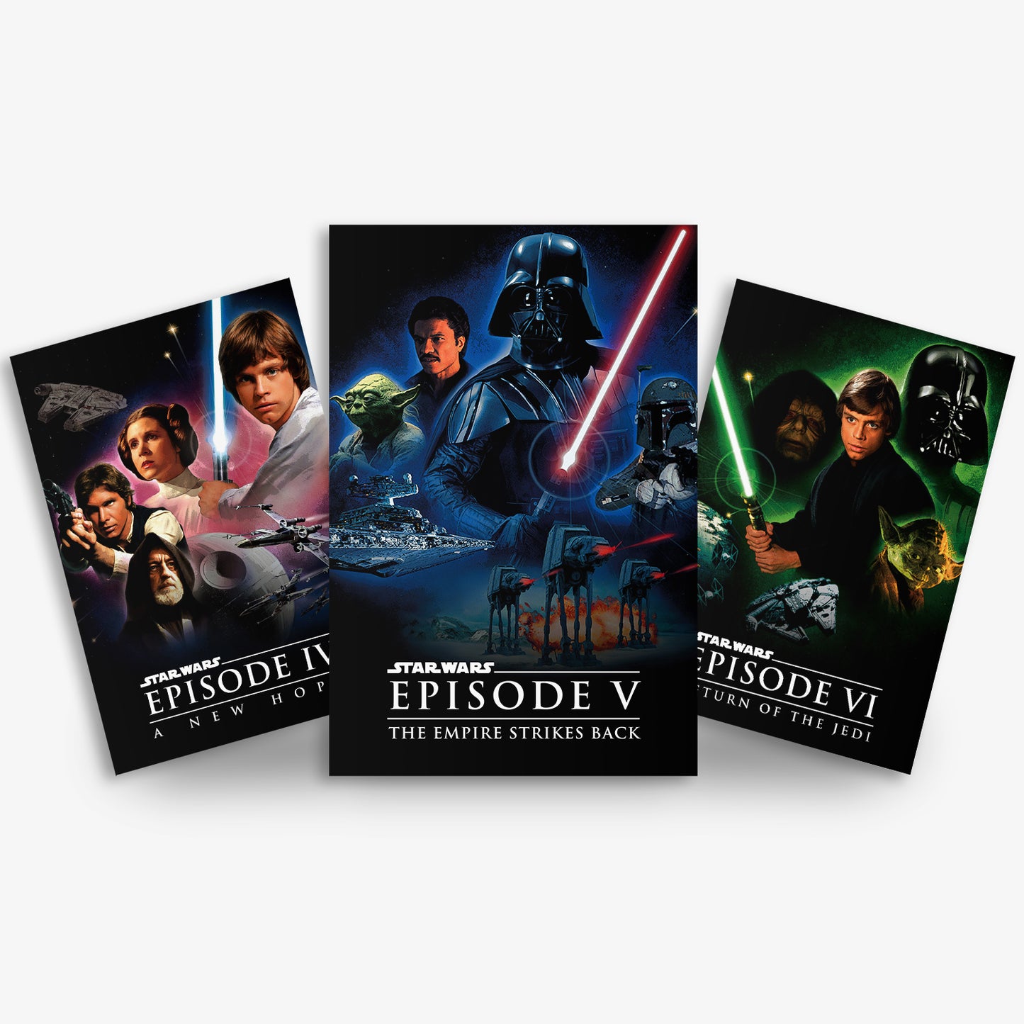 Star Wars Episode 4-6 Trilogy Poster Set
