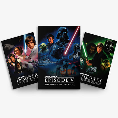 Star Wars Episode 4-6 Trilogy Poster Set