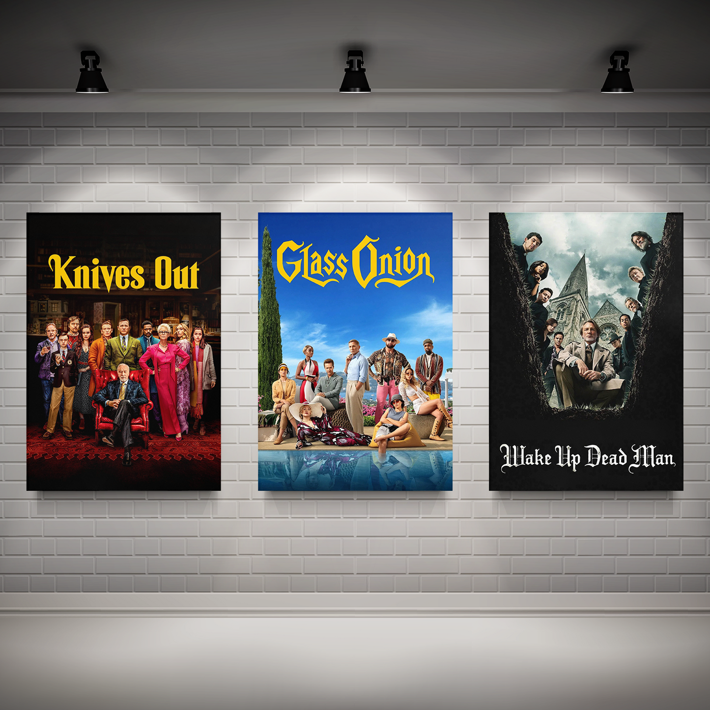 Knives Out Trilogy Poster Set