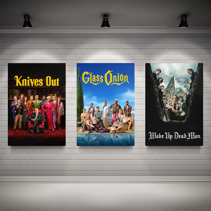 Knives Out Trilogy Poster Set