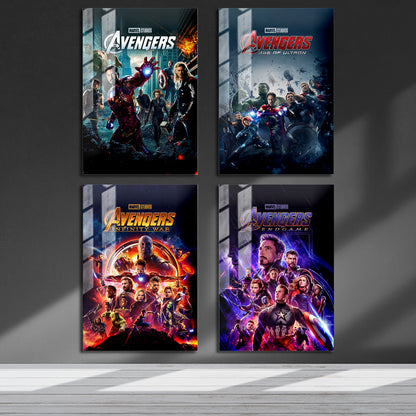 Avengers MCU Series Metal Poster Set