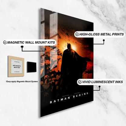 Dark Knight Batman Trilogy Metal Poster Set