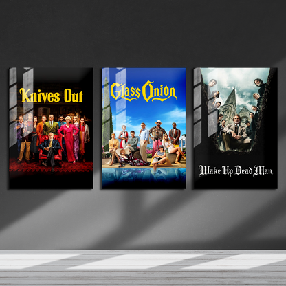 Knives Out Trilogy Poster Set