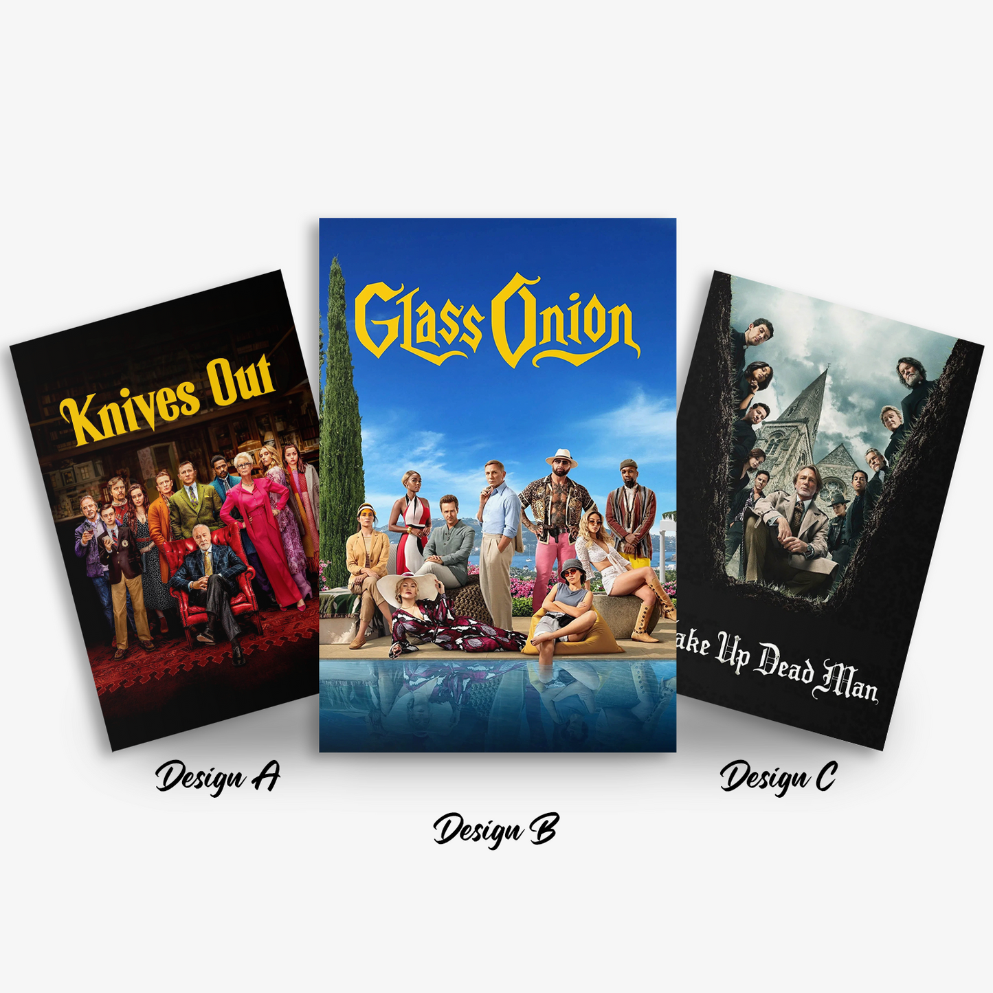 Knives Out Trilogy Poster Set