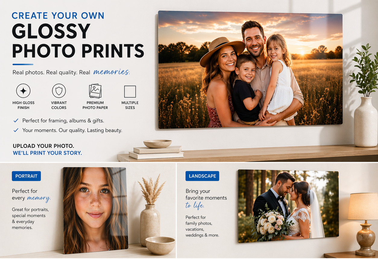 Landscape Photo Print - Upload & Create