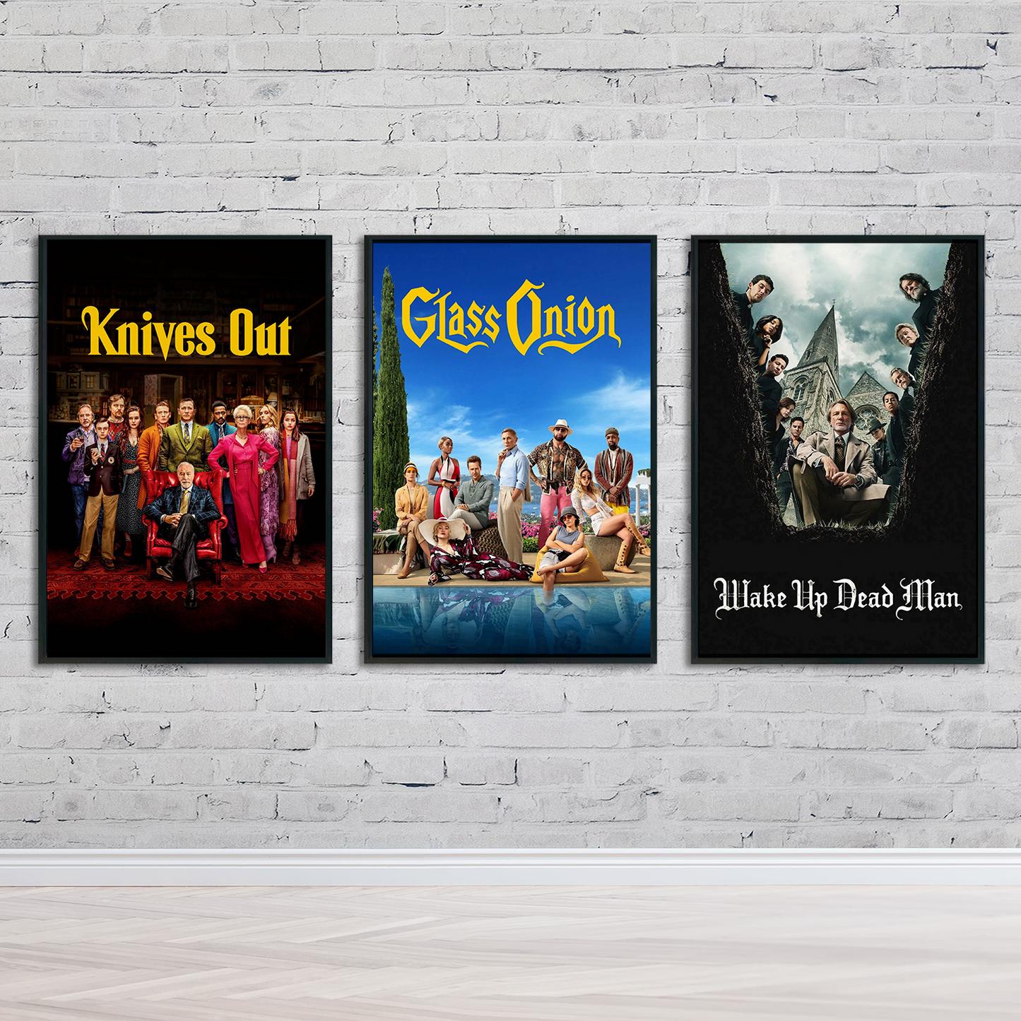 Knives Out Trilogy Poster Set