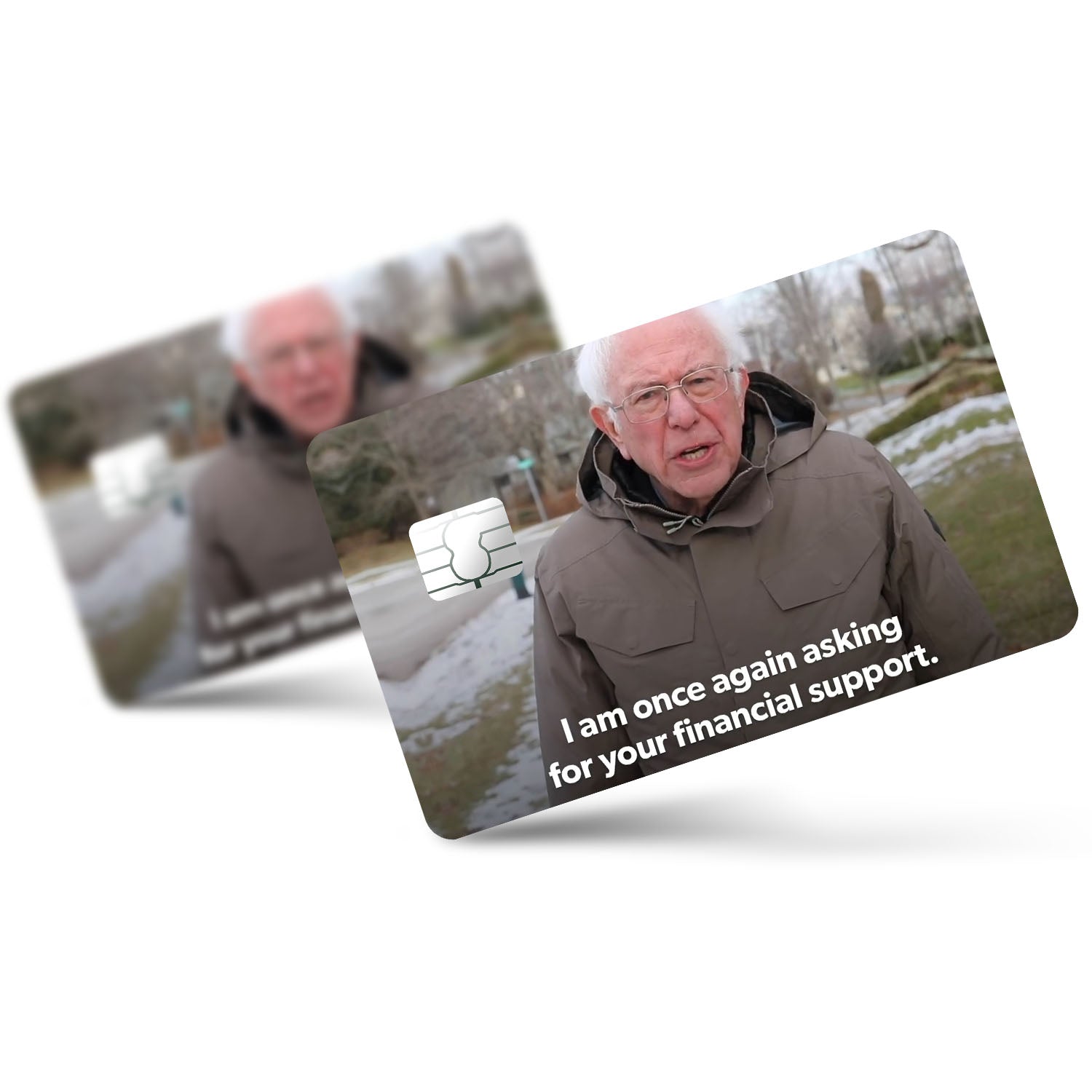 Flex Designs Credit Card I am Once Again Asking for Your Support Full Skins - Meme Quotes Credit Card & Debit Card Skin