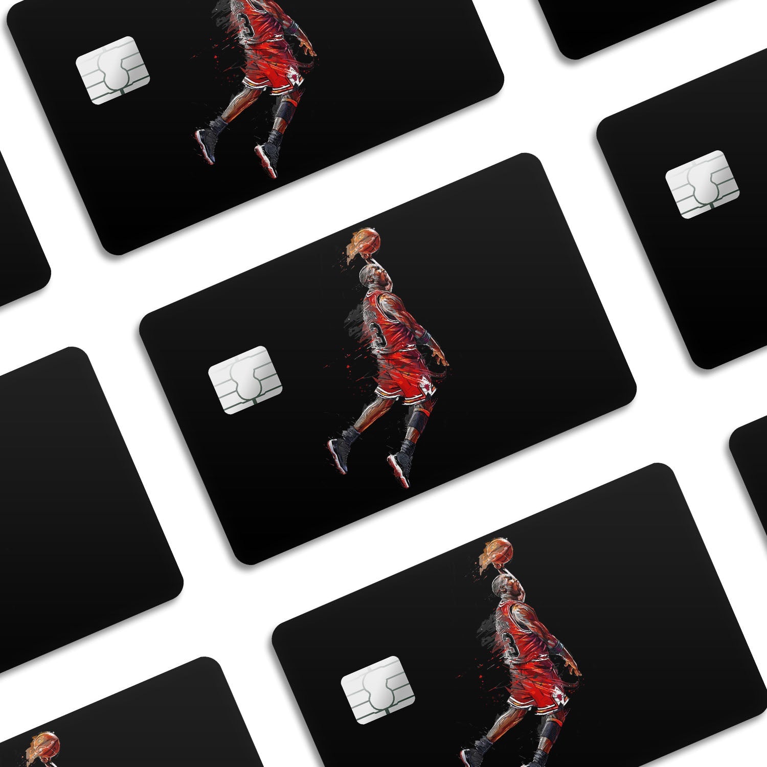 Flex Designs Credit Card Michael Jordan Window Skins - Sports Basketball Credit Card & Debit Card Skin