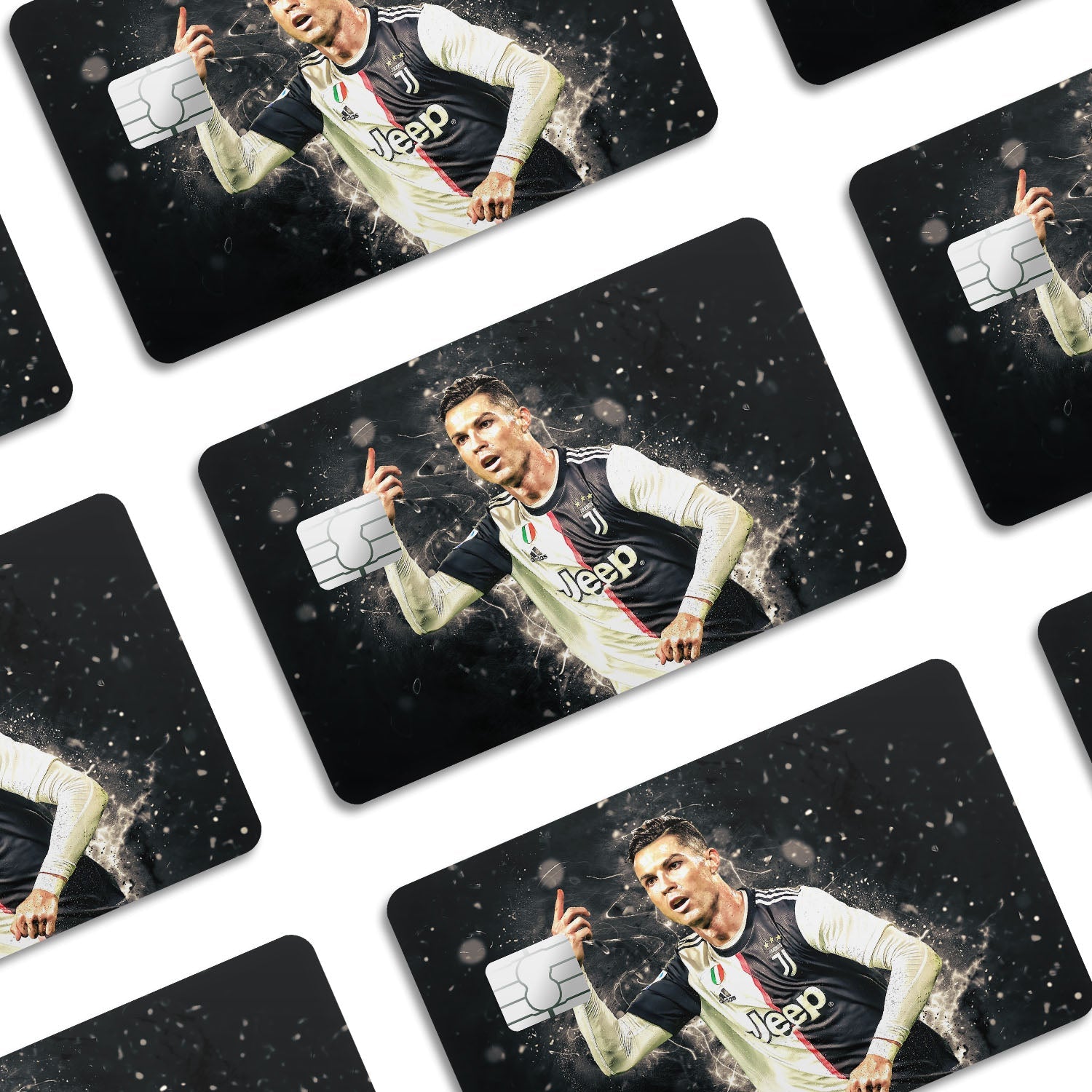 Flex Designs Credit Card Ronaldo Juventus Window Skins - Sports Soccer Credit Card & Debit Card Skin