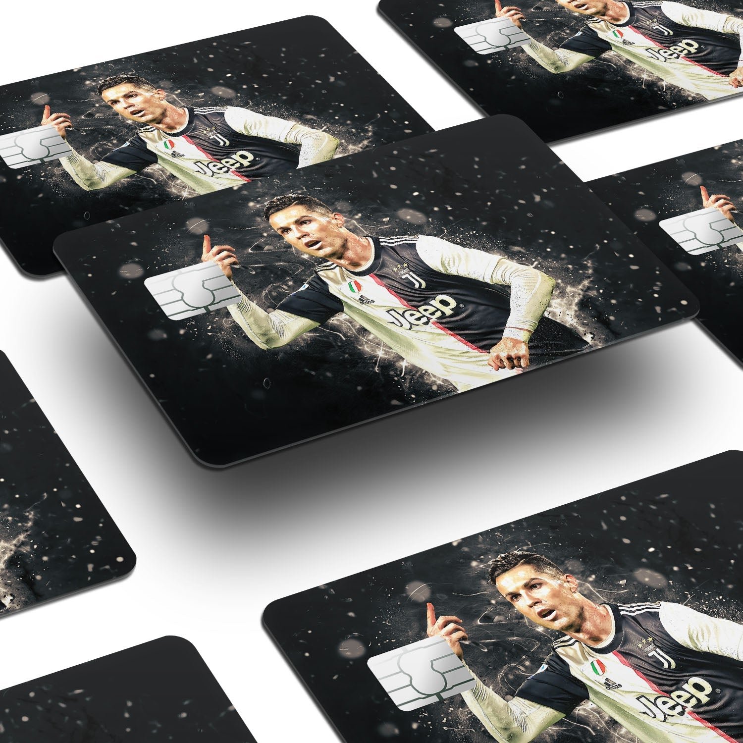 Flex Designs Credit Card Ronaldo Juventus Window Skins - Sports Soccer Credit Card & Debit Card Skin
