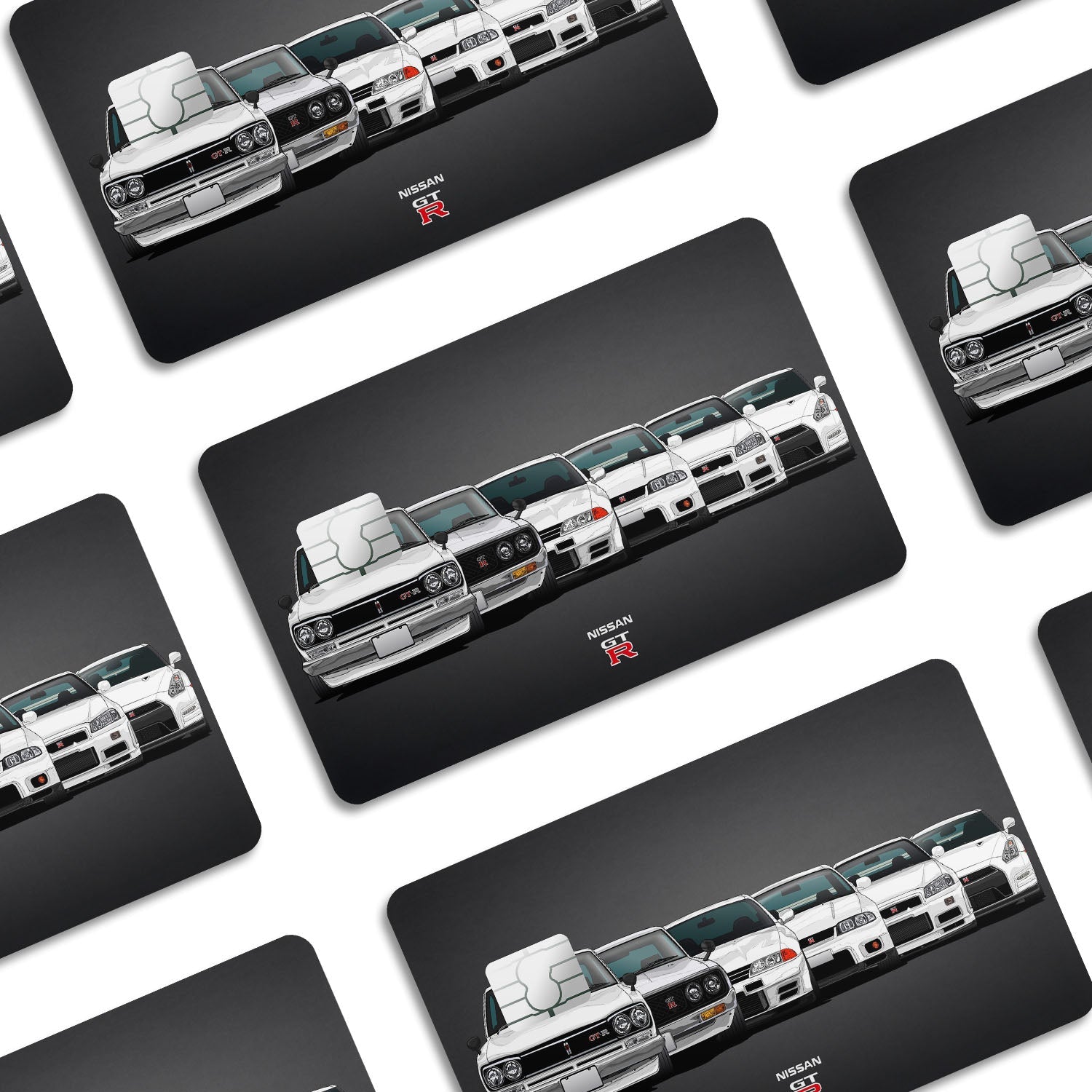 Flex Designs Credit Card Nissan GTR Window Skins - Cars  Credit Card & Debit Card Skin