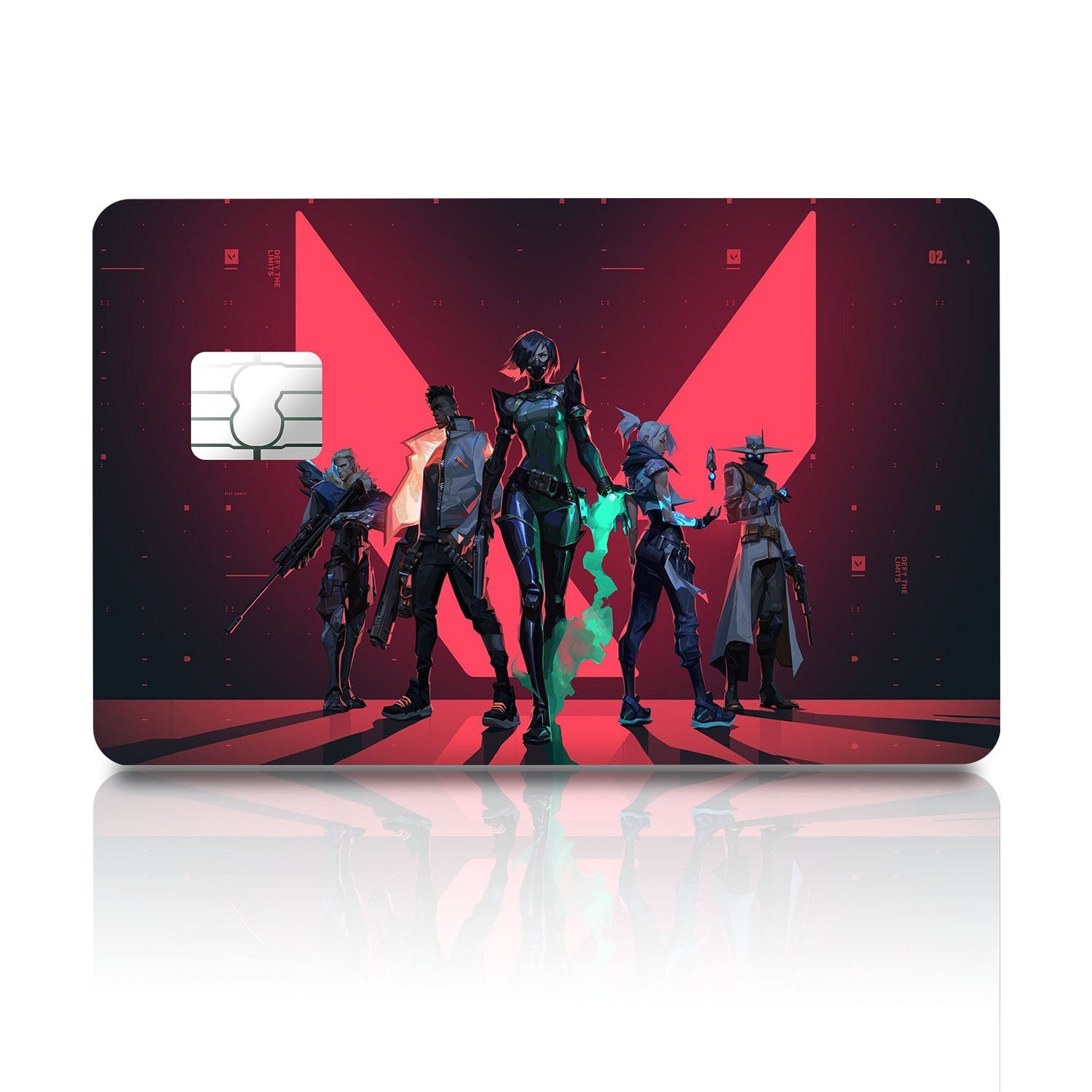 Flex Designs Credit Card Valorant Full Skins - Gaming Valorant Credit Card & Debit Card Skin