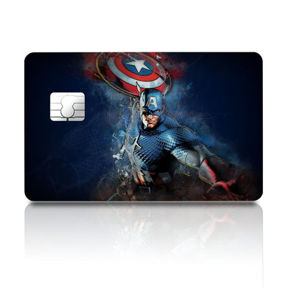 Flex Designs Credit Card Captain America Full Skins - Superhero Marvel Credit Card & Debit Card Skin