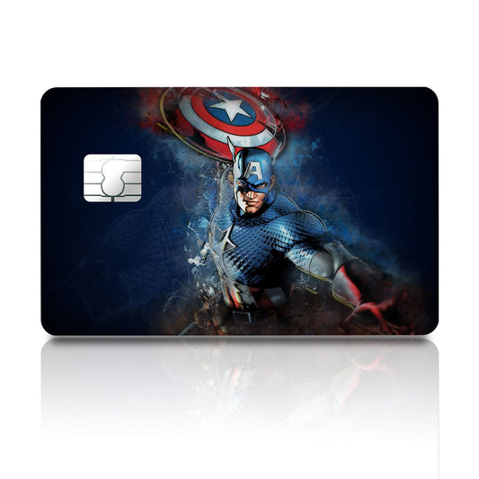 Flex Designs Credit Card Captain America Full Skins - Superhero Marvel Credit Card & Debit Card Skin