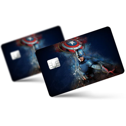 Flex Designs Credit Card Captain America Full Skins - Superhero Marvel Credit Card & Debit Card Skin